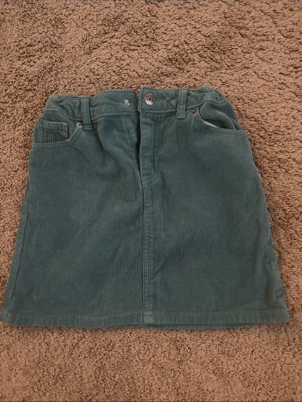Cat & Jack Teal Corduroy A-Line Skirt